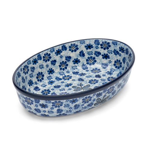 Zapiekanka owalna 24/16cm Ceramika Artystyczna Bolesławiec