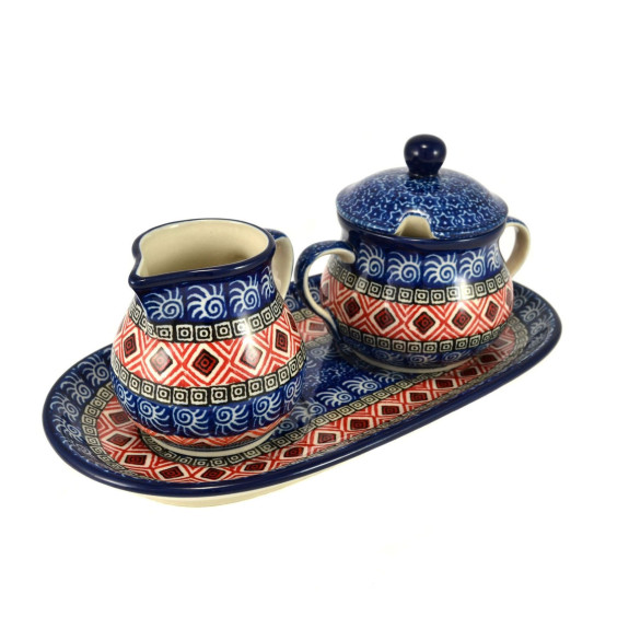 Zestaw cukierniczka i mlecznik