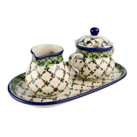 Zestaw cukierniczka i mlecznik