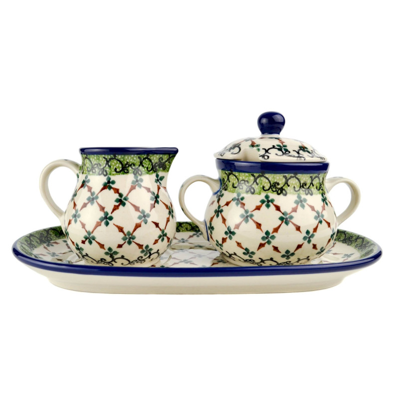 Zestaw cukierniczka i mlecznik